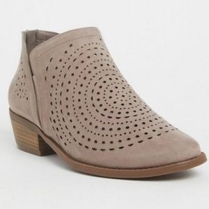 Torrid Taupe Faux Suede Bootie